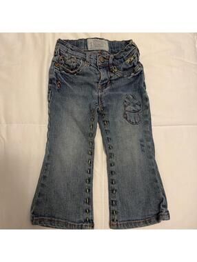 Y2K Baby Buns Embroidered Jeans 2T